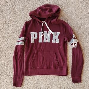 PINK Victoria's Secret Burgundy Hoodie Small